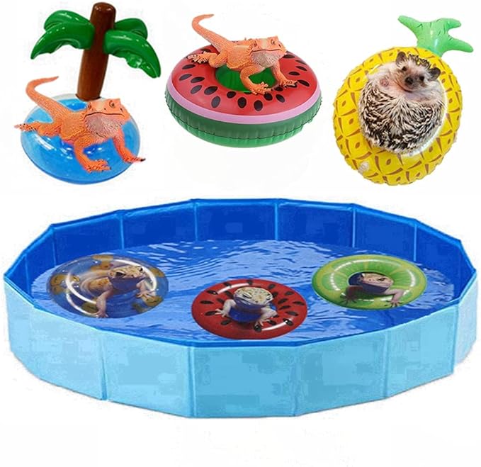 Foldable Pet Pool for Reptiles and Small Animals