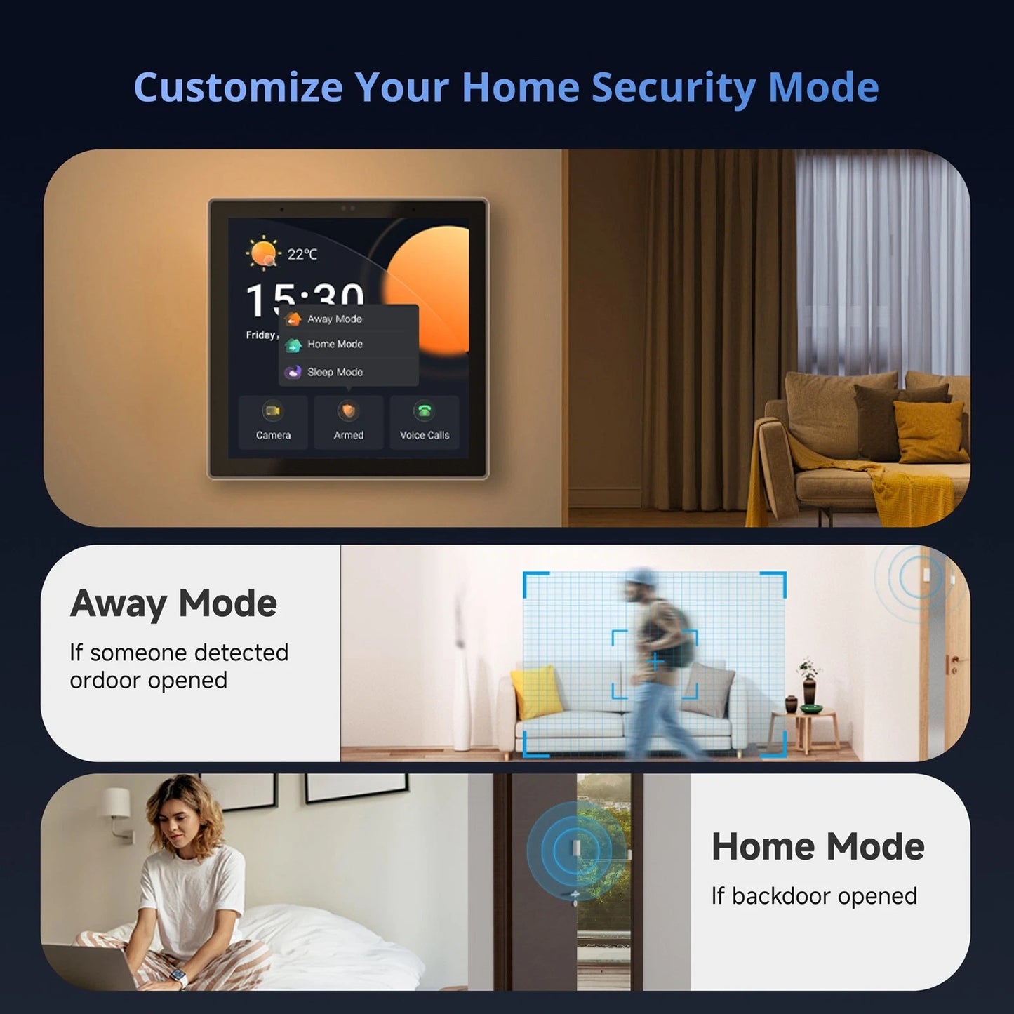 Smart Home Control Panel – Zigbee &amp; WiFi Wall-Mounted Touch Hub